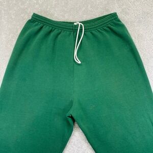 Vintage JCPenny USA Olympic Sweatpants Size Large Green Joggers Elastic Waist